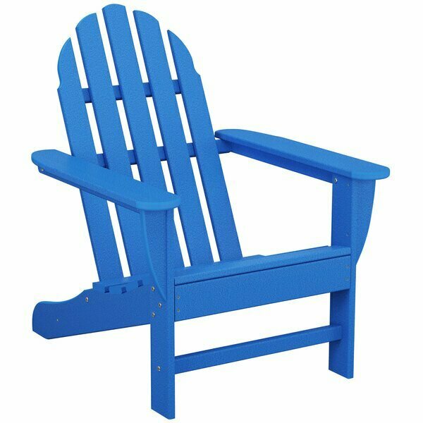 Polywood AD4030PB Pacific Blue Classic Adirondack Chair 633AD4030PB